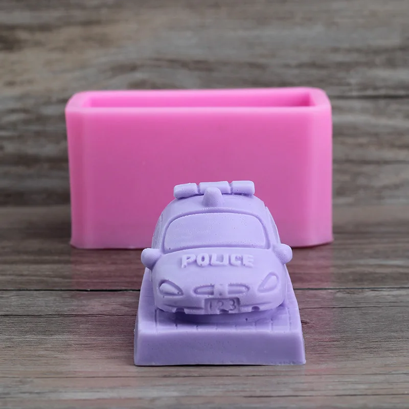 Handmade Soap Mold 3D Cartoon Car Shaped Resin Mould DIY Making Tool | Дом и сад