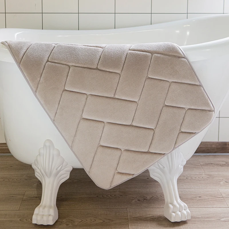 Коврик для ванной из пены с эффектом памяти впитывающие коврики фланелевый