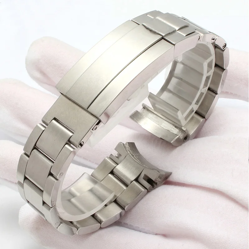 

Watch Bracelet For Rolex DAYTONA GMT SUBMARINER Watch Accessories Metal Strap Stainless Steel Pull Tooth Clasp Watch Band Chain