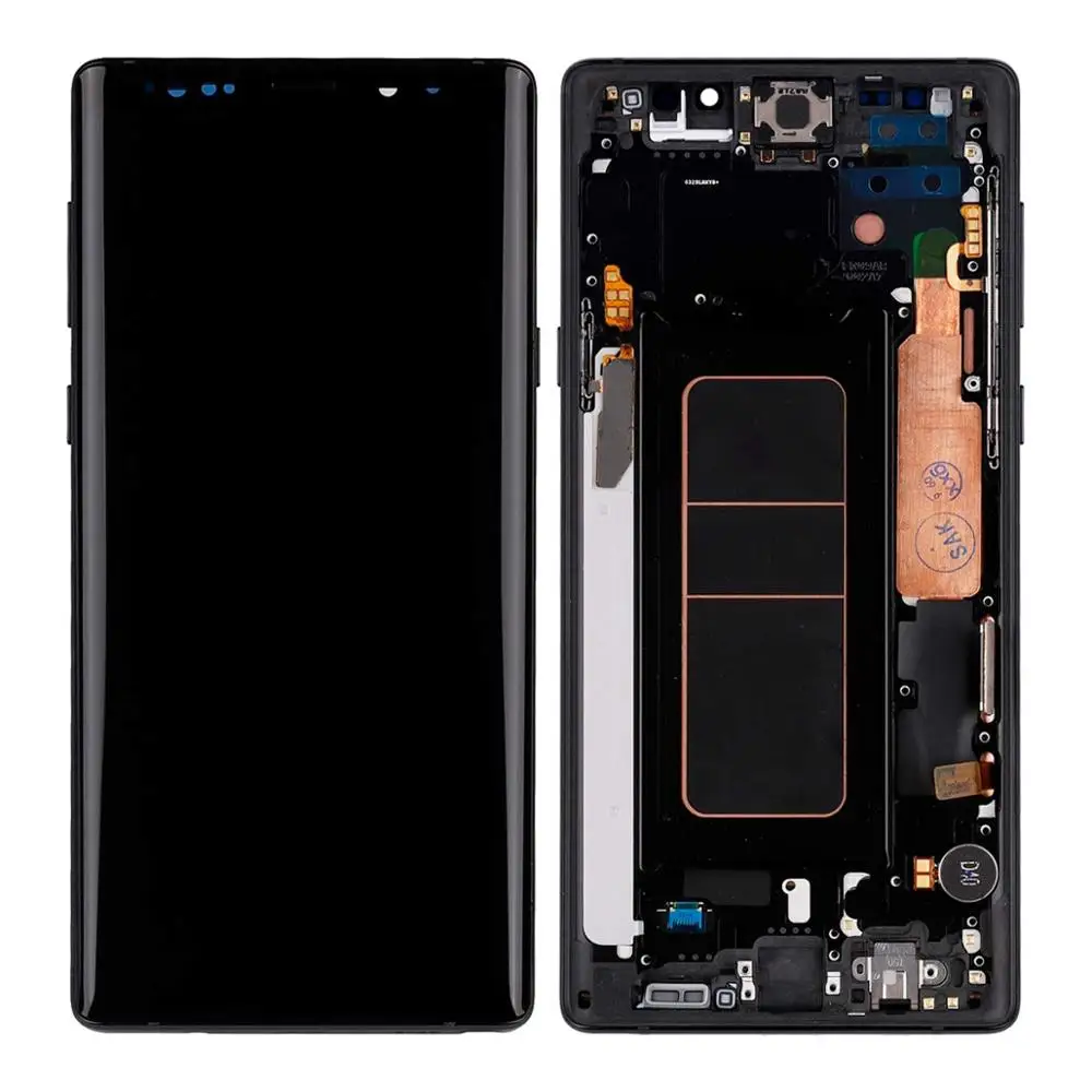 100% SUPER AMOLED Note 9 LCD для Samsung Galaxy Note9 с рамкой SM-N960F N960F/DS дисплей сенсорный экран точки