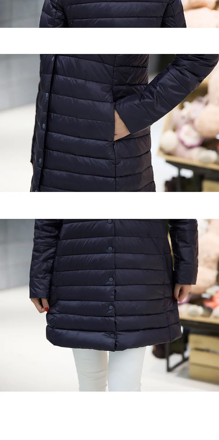 Пуховик женский новинка 2018 стильный внесезонный специальная цена тонкий средней