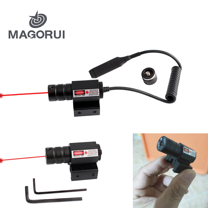 

MAGORUI Red Dot Laser Sight for Rifle Scope 635-655nm with 11mm 20mm Picatinny/Weaver Mount for Glock Accessories