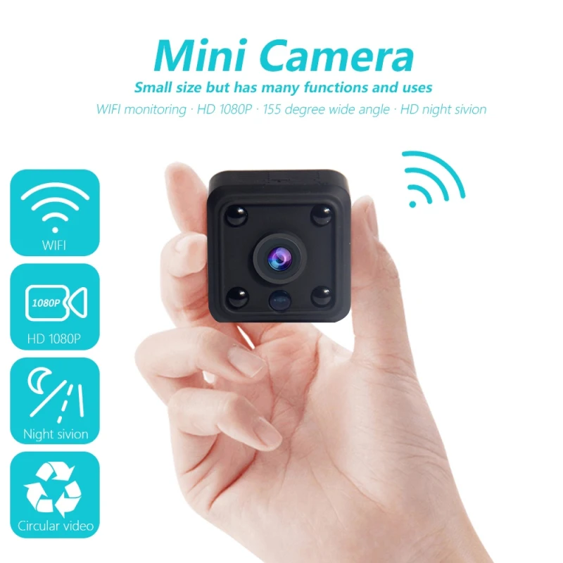 

720P Wireless WiFi Nanny Cam With Audio Live Feed Night Vision And Motion Detection Portable Home Security Infrared Camera