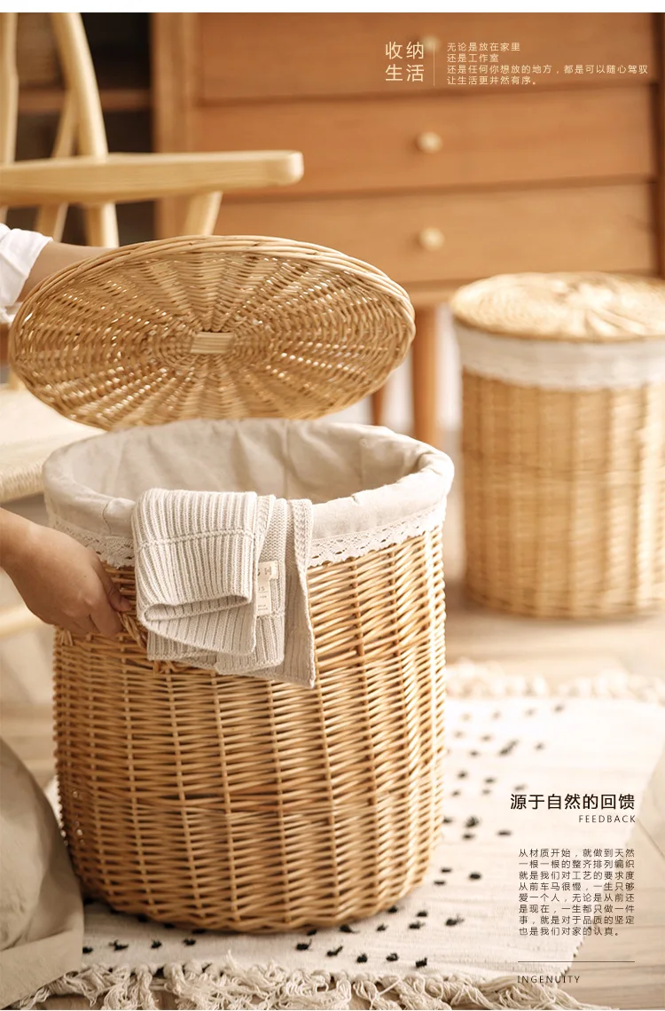 Плетеная корзина для хранения грязной одежды рамка одежда коробка горячий