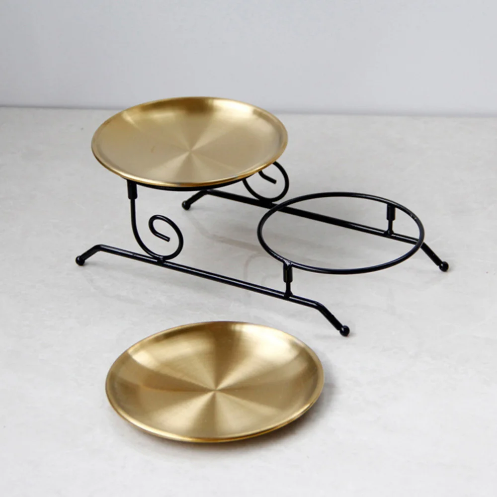 

1pc Practical Fruit Rack Dectable Structure Fruit Snack Shelf Dessert Tray Rack