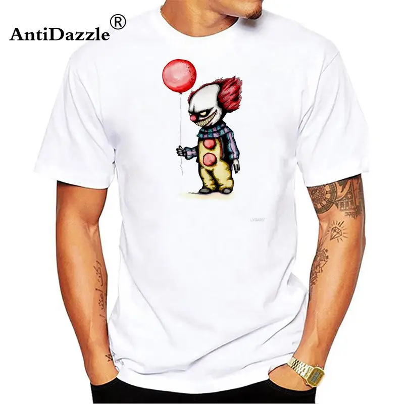 Antidazzle Pennywise танцующий Клоун футболка для отдыха мужская белая с коротким рукавом