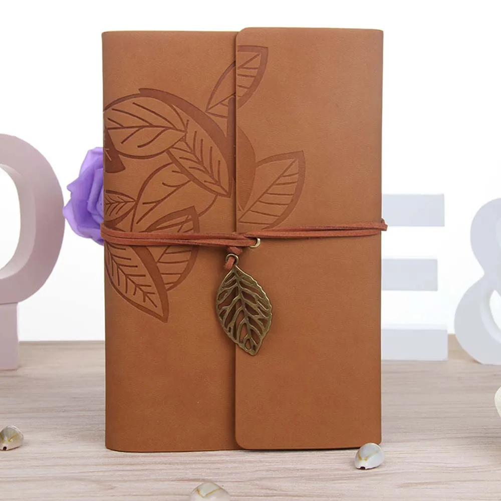 Green 8 Colors Creative Classic Retro Notebook Leather Blank Diary Note Book Journal Sketchbook Stationery School Office Supplies New - Color: Green