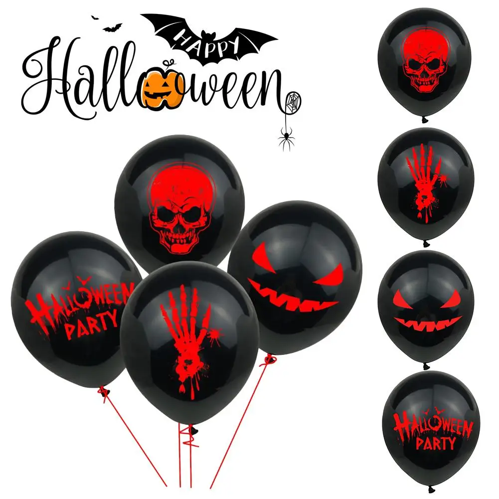 10 шт Хэллоуин Декор шары черный страшный призрак кровавые для Хэллоуина вечерние