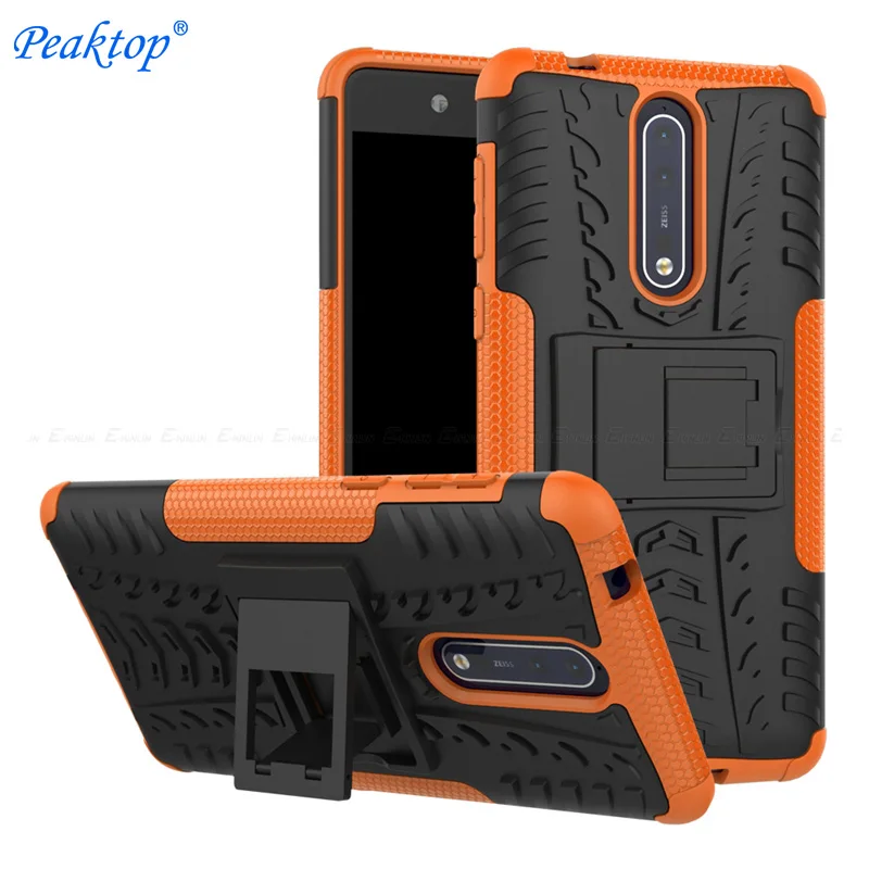 Жесткая Heavy Duty задняя крышка для Nokia 2 3 7 6 4 8 1 5 плюс 2018 версия ремешок с