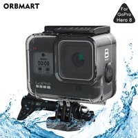 orbmart 60m waterproof housing case for gopro hero 8 black diving protective underwater dive cover for go pro 8 accessories