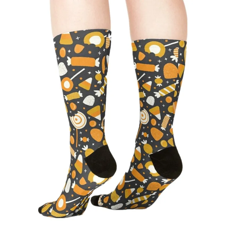 

2021 Women's socks kawaii Turkey Day Pattern Printed Socks Woman harajuku Happy Funny Novelty cute girl gift Socks for women