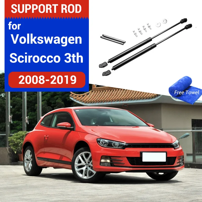 

Насадка на крышку капота, газовая пружина, амортизационная стойка, опора, гидравлический стержень, автостайлинг для VW SCIROCCO 2008-2017 R GTS GT24