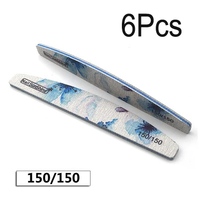 150-25pcs Пилочки для ногтей Гель-лак для ногтей файл-25 шт Бабочка Пилочки для ногтей шлифовальный 80 100 150 180 240 для Неил арта украшения для кончиков ногтей, маникюр# ZH223-пилочка для ногтей - Цвет: 150-25pcs