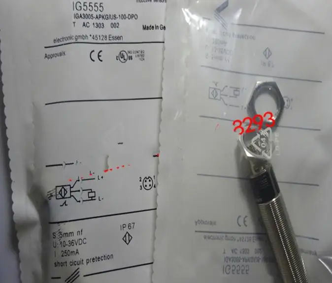 Новый высококачественный Индуктивный бесконтактный переключатель IG5555 IG5556 IG5495, 2 шт.