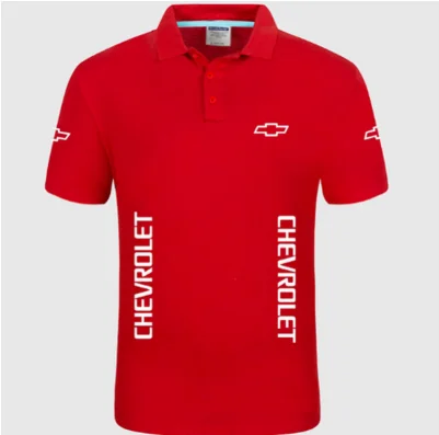 

Summer High quality brand for Chevrolet logo polo short sleeve shirt Fashion casual Solid Polo Shirt unisex shirts g