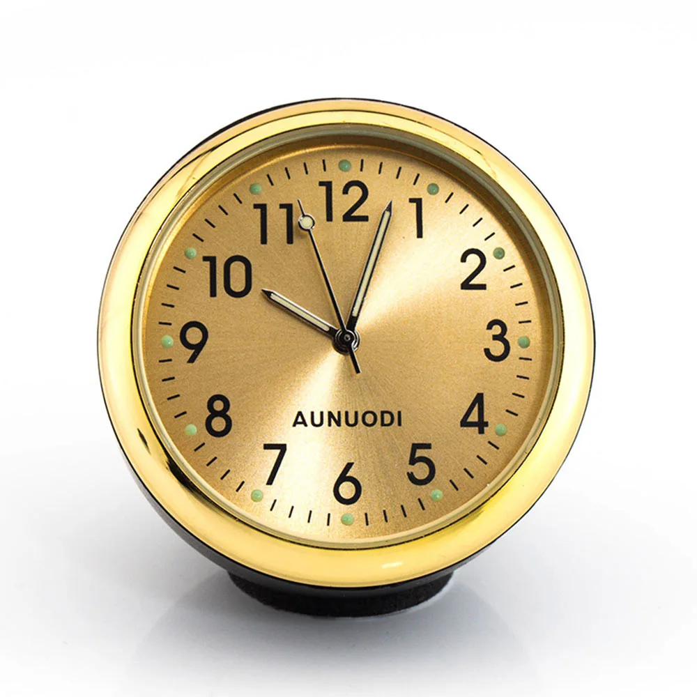 Автомобильные Часы Круглые светящиеся кварцевые часы механический термометр