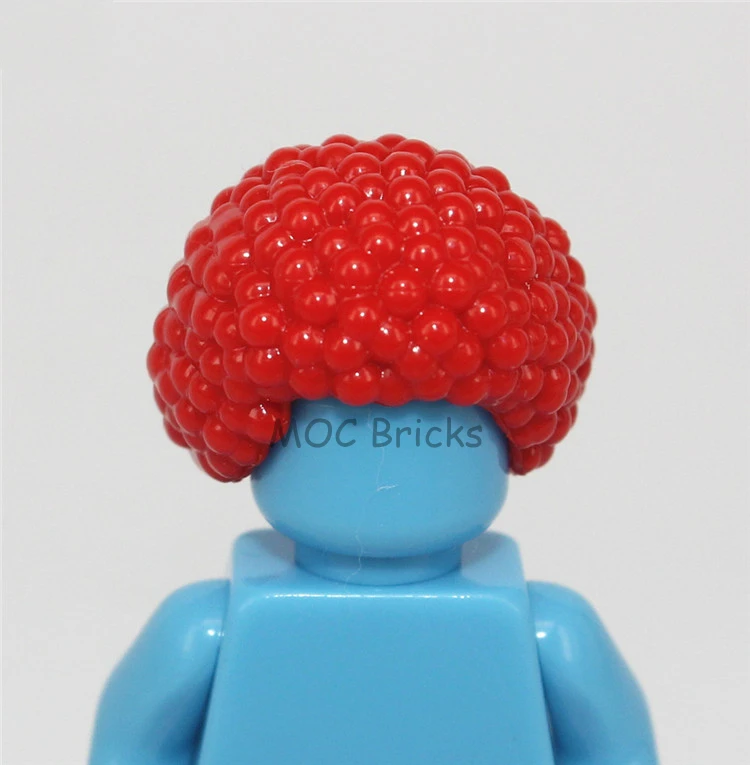 1019A 10 шт./лот кубики Moc DIY фигурки части мужские волосы Мини Аксессуары для кукол развивающие строительные блоки игрушки для детей рождественские подарки - Цвет: 1019A