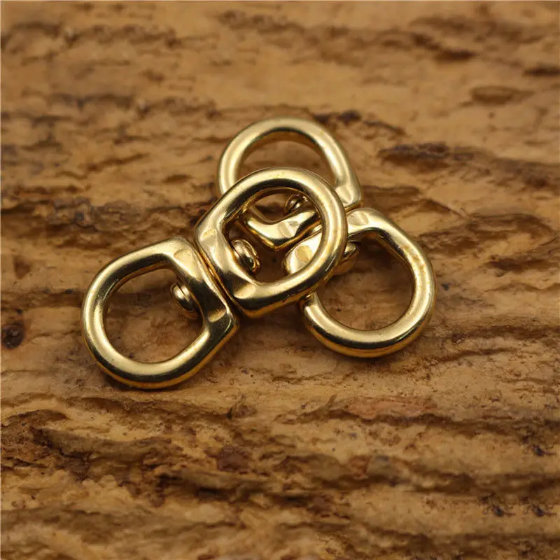 1 шт. латунный вращающийся коннектор 8 для брелка бумажника круглой Круглой