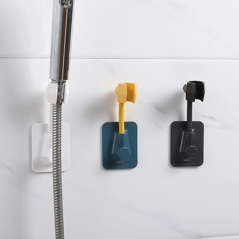

1Pcs Multifunctional Universal Adjustable Shower Bracket Bathroom Paste-type Shower Nozzle Base Home Punch-free Rack Shower