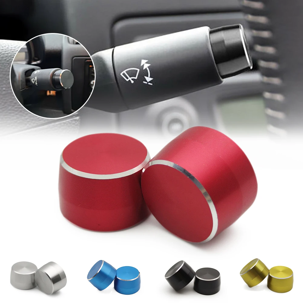 

NEW Fashion 2Pcs Alloy Light Switch Gear Cover Lever Cover Cap For Benz Smart Fortwo W450 451 1998-2014 Car Interior Accessories