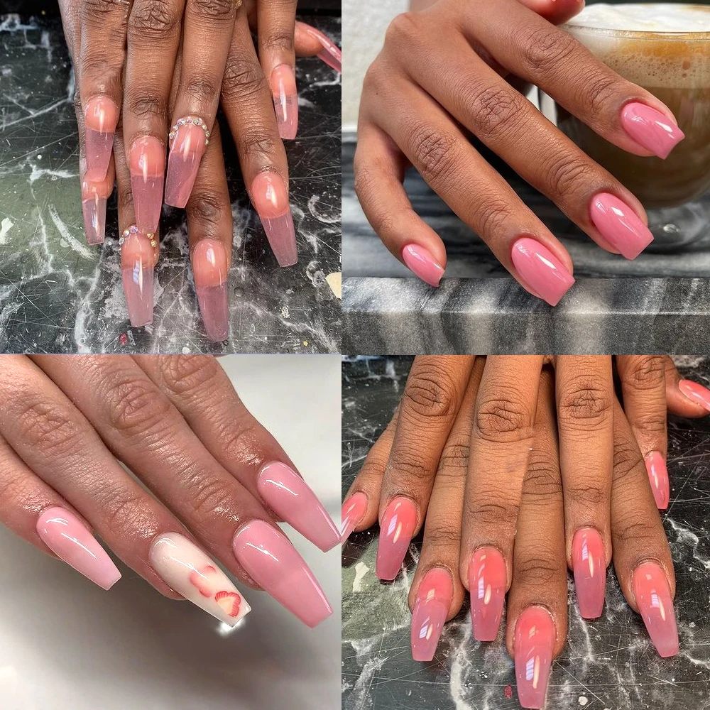 Гель-лак для ногтей KODIES полуперманентный УФ-/светодиодный лак прозрачный розовый