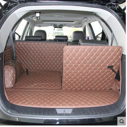 Автомобильные дорожные специальные коврики для багажника Hyundai Grand Santa fe 7 мест 2017