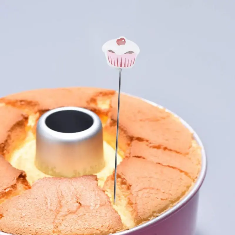 

Cake Tester Probe Stainless Steel Skewer Tester for Cupcake Muffin Bread Pancake 449C