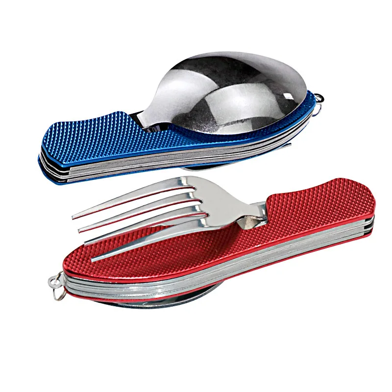 4 в 1 открытый многофункциональный Съемный складной портативный нож из