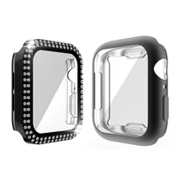 screen protector case for apple watch 2 pack fashion iwatch accessories bumper shellhard pc blingsoft tpu full around cover