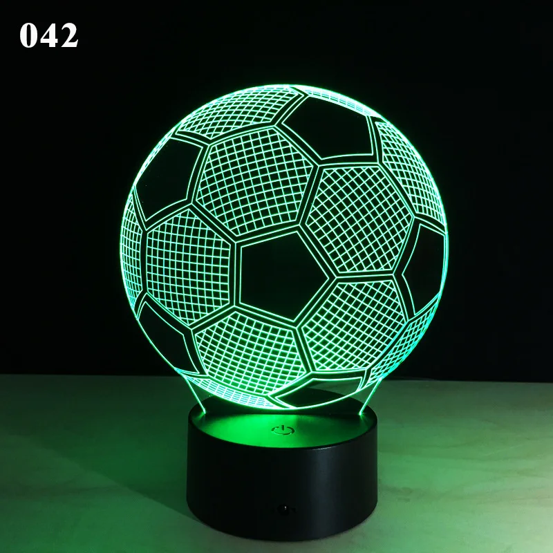 Детская 3D Светодиодная лампа ночной футбольный светильник C Ronaldo домашний Deocration