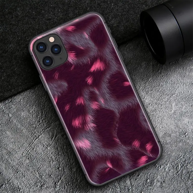Модный чехол с леопардовым принтом для iPhone SE 6 6s 7 8 Plus X XR XS 11 12 Mini Pro Max из закаленного стекла и мягкого силикона.