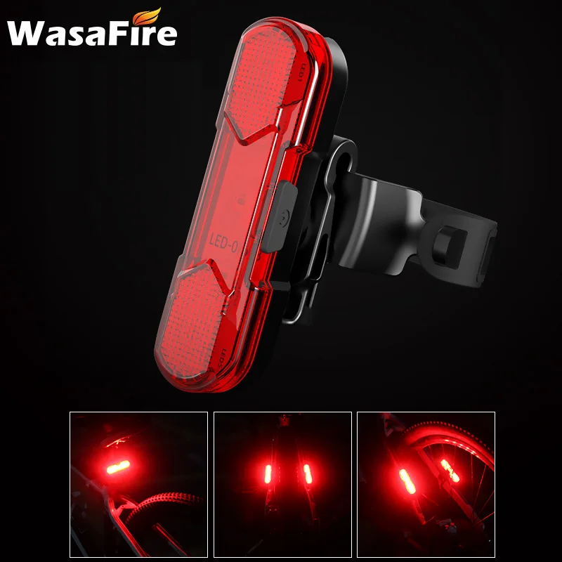 

360 Degree Rotatable LED Bike Taillight USB Rechargeable Bicycle Rear Light Night Riding Cycling Safety Warning Lamp Lantern