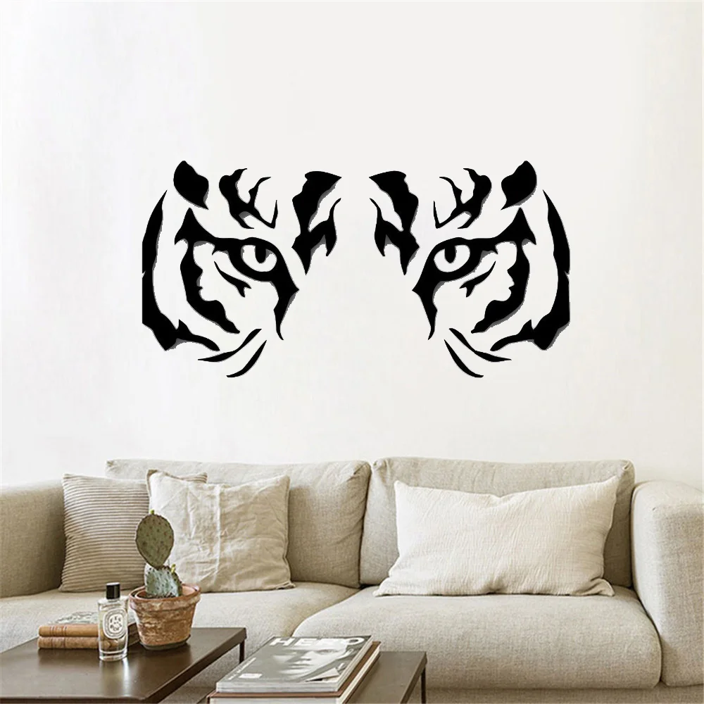 

Wall Stickers Vinyl Decal Animal Tiger Raptor Tribal Eyes Decor Mural for Single-piece Package Modern Mirage of Beauty Plastic