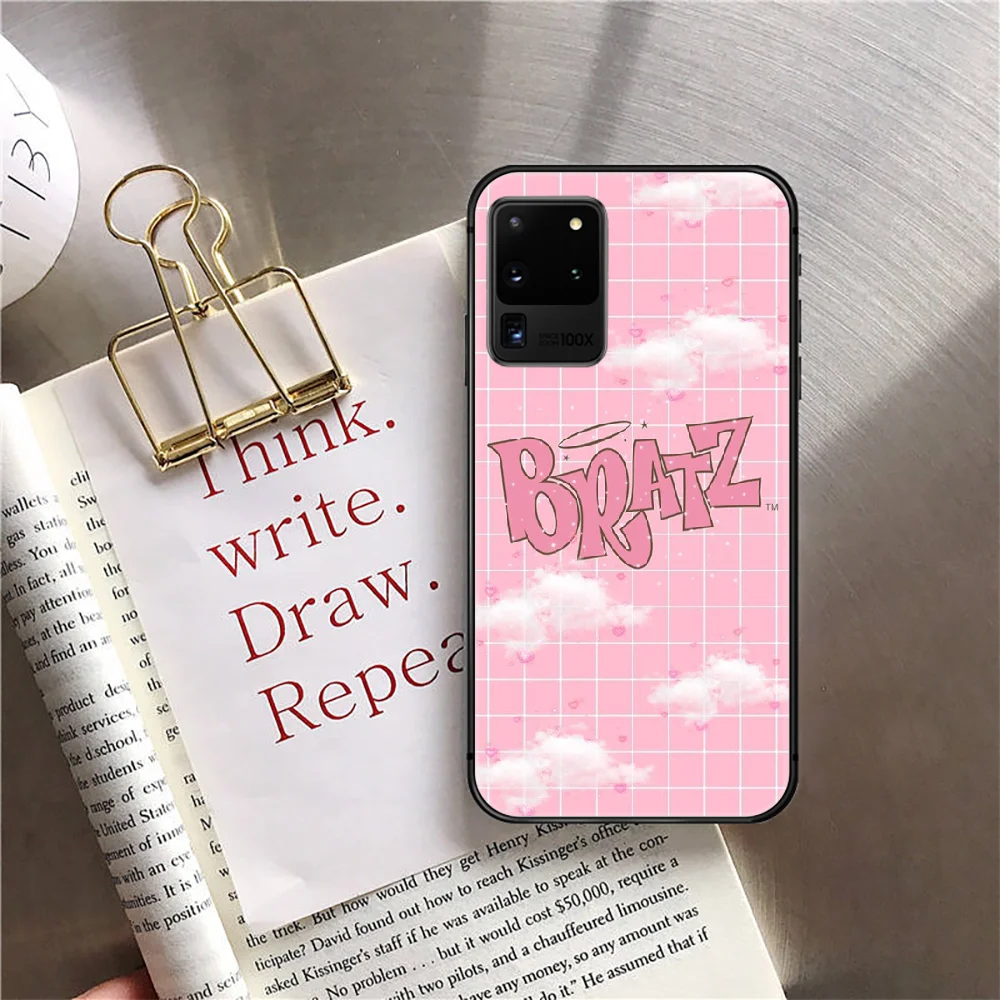 

Doll Bratz Lovely Phone Case Cover For Samsung Galaxy Note S 7 8 9 10 10E 20 Plus Lite Uitra Black Coque Black Etui Painting