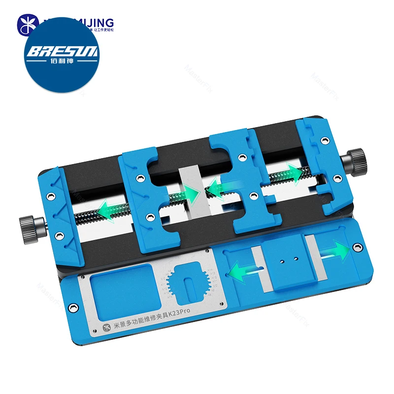 mijing k23 pro multi function repair fixture dual shaft three position mobile phone ic bga chip mainboard jig soldering holder free global shipping
