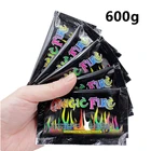 Разноцветный Мистический Огонь 600 г, цветной волшебный огонь для костра, вечерние НКИ, камина, порошок пламени, волшебный трюк, пиротехника, игрушка