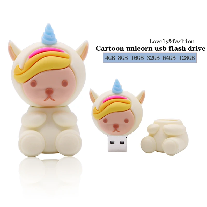 Флеш накопитель USB 64 ГБ 128 флеш в виде единорога 4 8 16 32 ГБ|USB флэш-накопители| |