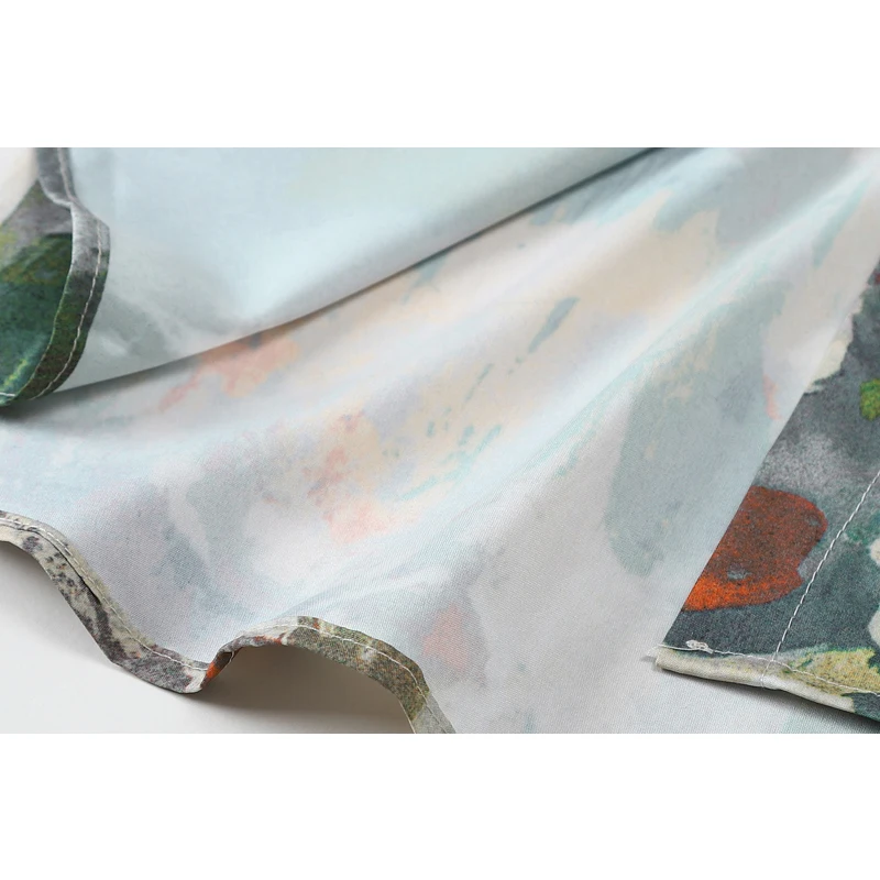 

Chic Printing Blouses Women Retro Fashion Cardigan Shirts Female Lapel Loose Streetwear Blusas 2021 Summer Beach Style Shirt Top