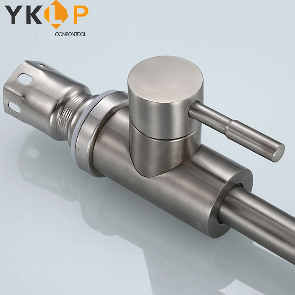 Кухонный кран для раковины из нержавеющей стали 360 ° Поворотный Смеситель