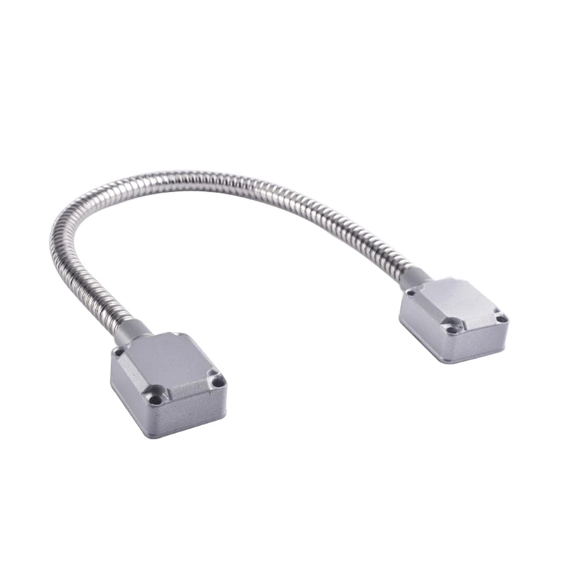 

Stainless Steel Armored Door Cord Wire Pass Protector Wire Flexible Stainless Steel Armored Door Loop with Zinc Alloy Ends