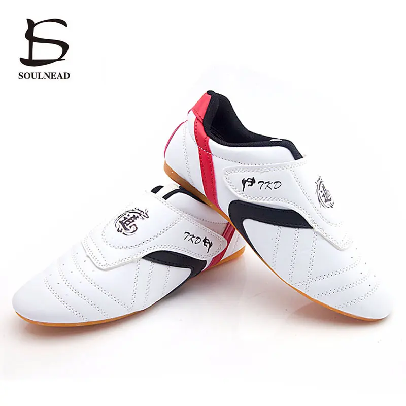 Мужская и женская обувь для тхэквондо белая дышащая кунг фу каратэ боевое