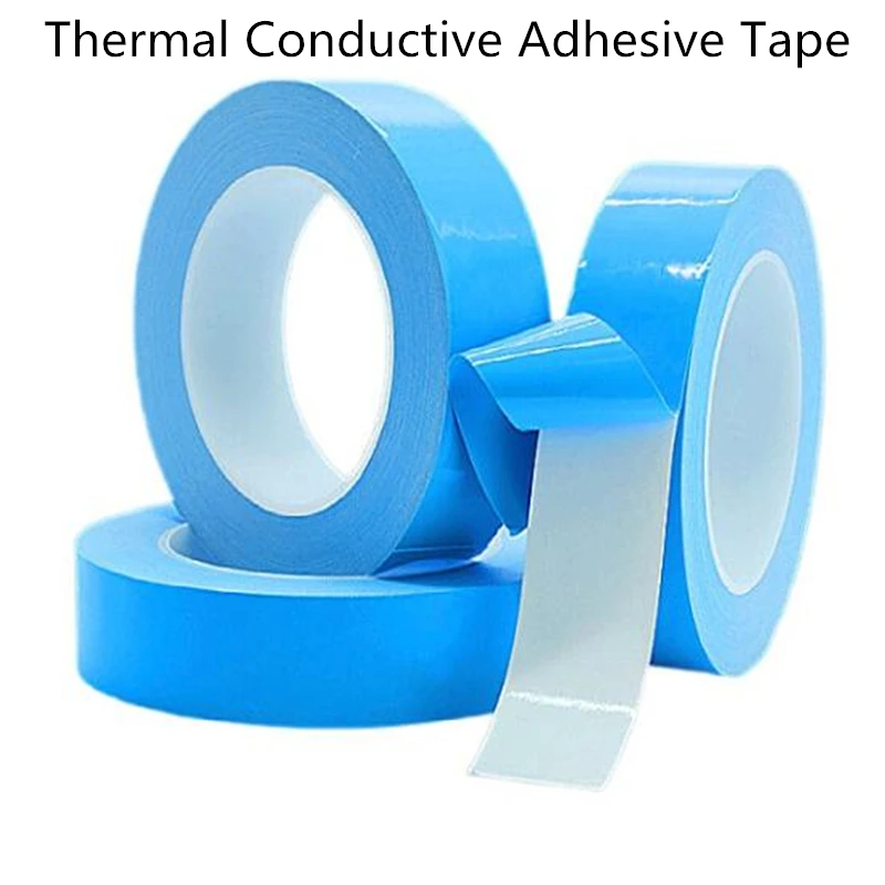 

25meter/Roll 3mm 5mm 8mm 10mm Width Transfer Tape Double Side Thermal Conductive Adhesive Tape for Chip PCB LED Strip Heatsink