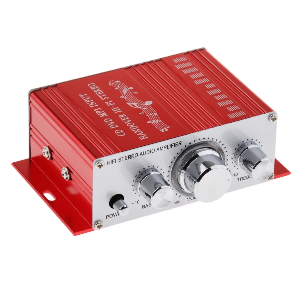 Мини Hi Fi стерео усилитель Amp Радио MP3 20 Вт 12 В для домашней системы автомобиля