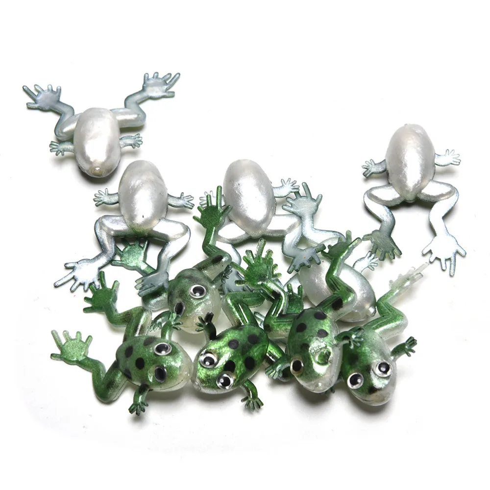 10 шт. мягкие рыболовные приманки снасти смешанные лягушки приманки|Наживки для