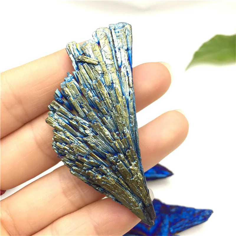 

Натуральный кварц, синяя форма хвоста павлина, нерегулярный черный из минерала турмалин, струйный кристалл, камень, кластер, домашний декор,...