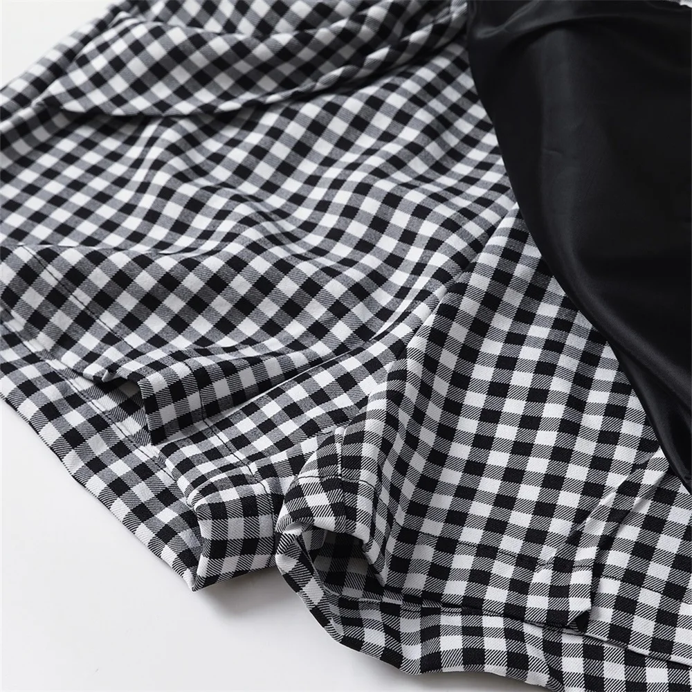 

2020 summer women's new French retro high waist with bow tie casual shorts Wisig Bermuda shorts