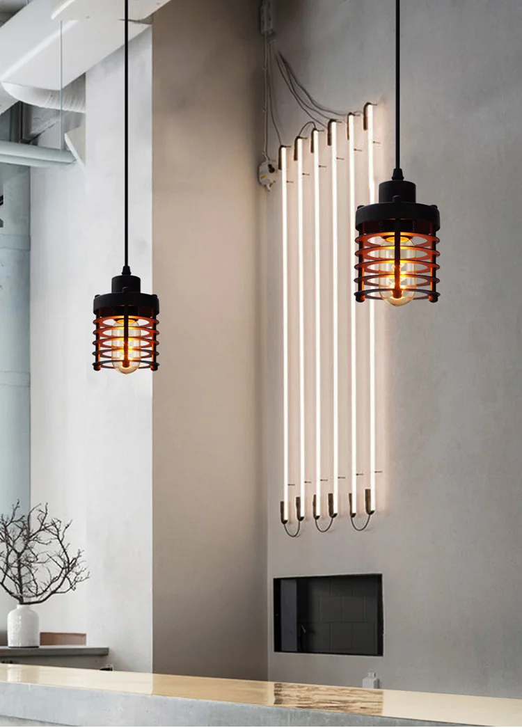 Дизайнерская лампа американский кантри ретро промышленный креативный Ресторан