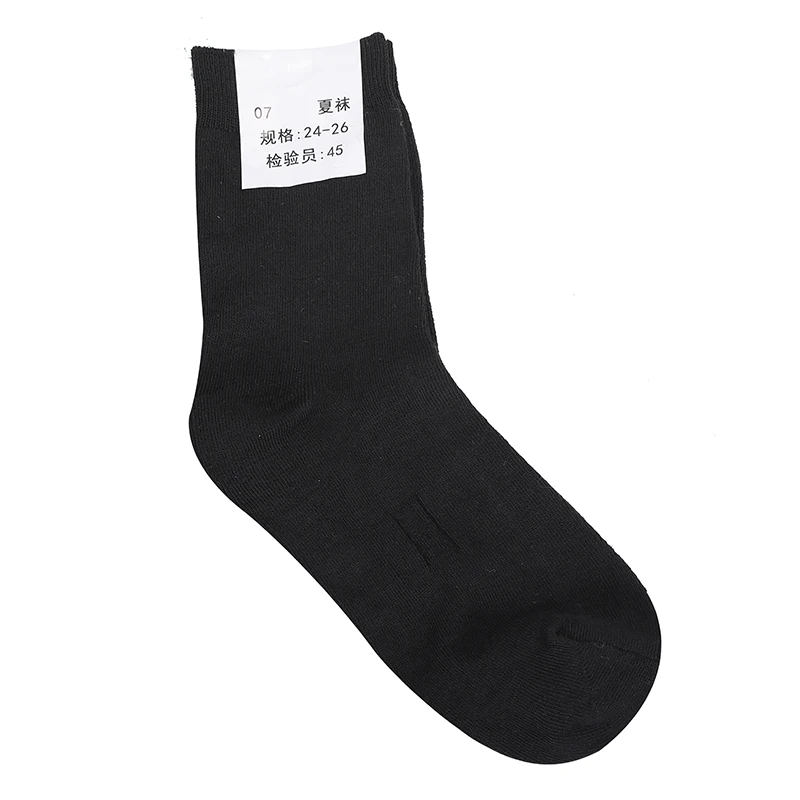 

10 Pairs High Quality Solid Cotton Crew Socks Business Unisex Comfortable Dress Ventilation Breathabale For Work Sports