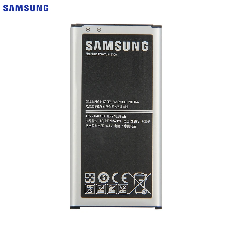 Оригинальная батарея samsung EB-BG900BBC EB-BG900BBE для samsung GALAXY S5 9006V 9006W 9008W G900F G900S NFC Функция EB-BG900BBU