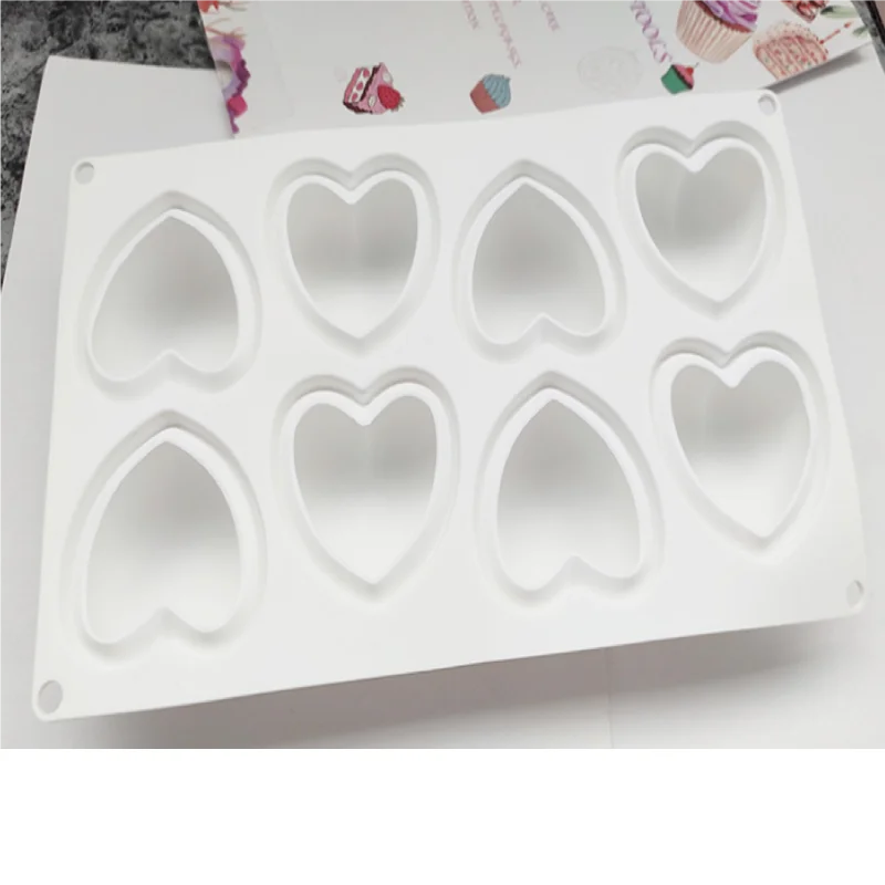 Форма в виде сердца 8 love pudding Желейная силиконовая форма 3D DIY для Выпекание торта